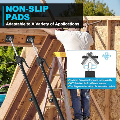 Third Hand Support Pole Heavy Duty, Cabinet Jacks for Installing Cabinets with 200 LBS Capacity and Expand from 15-4/5 to 23-3/5 in, 4-PC - size: Short 4pcs（15.75 ~ 23.6 inches）