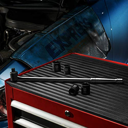 EPAuto 1/2 Inch Drive by 17.5'' Length Breaker Bar, CR-V Steel - color: Chrome, size: 17.5'' Length - 1/2-Inch Drive