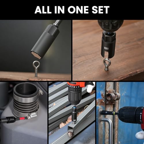 80-Piece Magnetic Impact Nut Driver Set, Metric & SAE Impact Sockets & S2 Bits, with Socket Adapters, Bit Holder, Chrome Vanadium Steel
