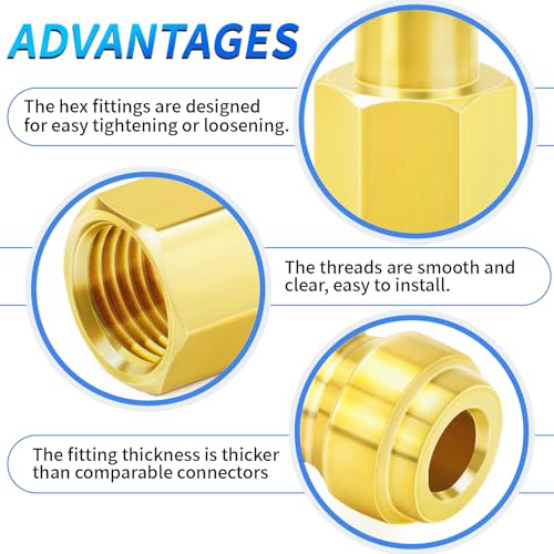 ChillWaves Automotive T-Style Air Plug, 1/4" NPT Female Pneumatic Plugs, Air Compressor Accessories Fittings(20-PACK) - size: 1/4" FNPT, style: PACK OF 20