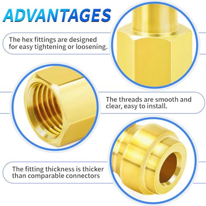 ChillWaves Automotive T-Style Air Plug, 1/4" NPT Female Pneumatic Plugs, Air Compressor Accessories Fittings(20-PACK) - size: 1/4" FNPT, style: PACK OF 20