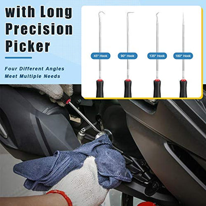 Glarks 6Pcs Injector Sleeve Cup Bore Seat Cleaning Brush Kit Replace AP0084 AP0085 3252 Compatible with 1994~2018 Ford Powerstroke 6.0L 6.4L 6.7L 7.3L, Caterpillar 3126 C7 C9, Navistar T444e