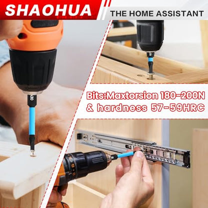 Triangle Screwdriver Bits, 19Pcs Triangle Head Screwdriver Bit Set, 25mm&60mm S2 Steel Magnetic Screwdriver Bits, 1/4" Hex-Shank Security Triangular Bits with Bit Extension Holder - style: B. Triangle Screwdriver Bits