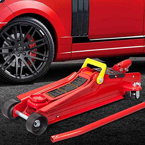 Big RED 2.5 Ton (5000 lb) Torin Low Profile Hydraulic Trolley Jack, Red, AT825051R - color: Red, size: 2.5 Ton (5,000 lb)
