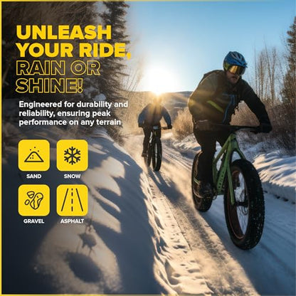 Ultraverse 20x4.0, 24x4.0, 26x4.0, 20x3.0, 26x3.0, 16x4.0/3.0, Inner Tubes | Schrader Valve, Ideal for Mountain Bikes & E-Bikes with Fat Tires, Durable & Reliable 2 Pack with Tire Levers - size: 20 inch x 4.0