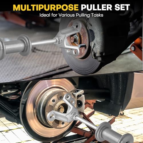 9-Way 2/3 Jaw Bearing Hub Gear Seal Remover Tool | 19PCS Heavy Duty Slide Hammer Puller Kit
