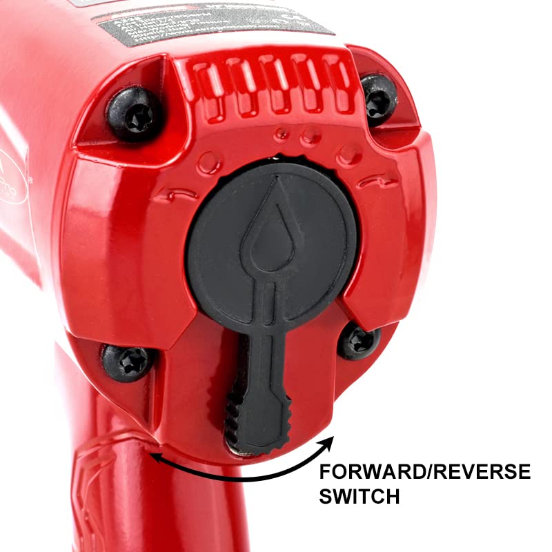 AEROPRO TOOLS 1/2-Inch Aluminum Air Impact Wrench(A398),Twin Hammer with 1380FT-LB Max Loosening Torque, Pneumatic Impact Gun, for Auto Repair, Tire Shop (1380 ft-lbs | Air Impact Wrench + Socket) - style: 1380 ft-lbs | Air Impact Wrench + Socket