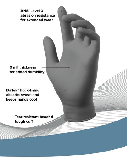 Mechanix Wear 6 Mil Nickelback Nitrile Disposable Gloves X-Large 50 Pack | Sweat-Absorbing Liner with Latex Free, Powder Free & Textured Grip for Cleaning & Mechanic Work Tasks