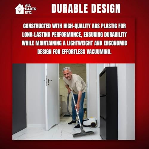 1 Floor Brush + 1 Adapter For Shop vac and Miele and Dyson Vacuum 12Inch | Universal Vacuum Floor Brush Attachments for 32 mm (1 1/4") and 35 mm (1 3/8") Tubes - 14Inch