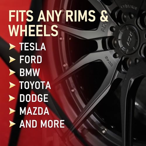 Wheel Scratch Repair Kit, Wheel Repair Kit Curb Rash, DIY Alloy Wheel Repair Kit, Car Wheel Rim Scratch Repair Kit, Rim Paint Pen for Wheel Repair, Universal Color Black Wheel Paint (Matte Black) - color: No.02 Matte Black