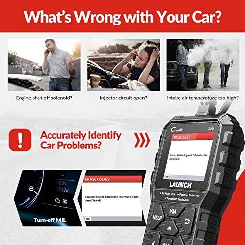 2026 NEW Launch OBD2 Scanner CR529 Code Reader Check Engine Light for All OBDII Car After 1996 Full OBD2 Functions Mode 8, I/M Readiness DTC Lookup Lifetime Free Update Scan Tool [Upgrade Version] - style: CR529