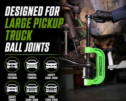 OEMTOOLS XL C-Frame Ball Joint Press Kit, Press Fit Removal for Trucks - style: XL C-Frame Ball Joint Press Kit