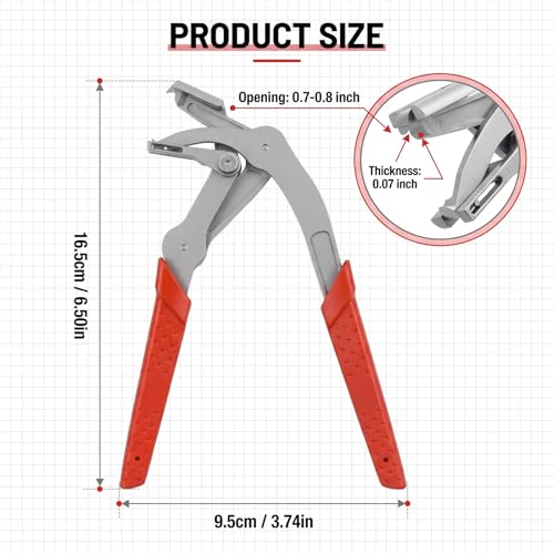 Spring‑Loaded Clip Pliers, Automotive Fastener Removal Tool for Car Repair