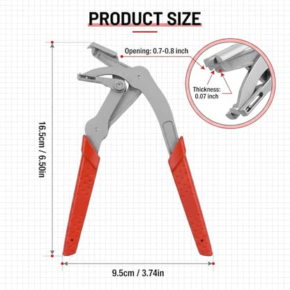 Spring‑Loaded Clip Pliers, Automotive Fastener Removal Tool for Car Repair