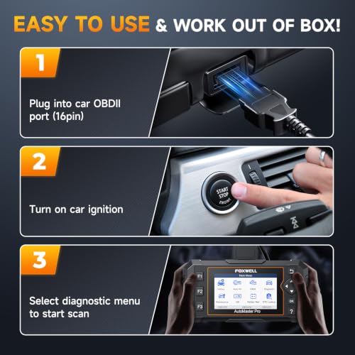 2026 FOXWELL NT624 Elite OBD2 Scanner, All-System 8 Resets Code Reader | Upgraded from NT604/NT614, ABS Bleeding, EPB, Oil, BMS, SAS, Throttle, Injector & DPF Scan Tool, Auto VIN,for DIY Mechanics
