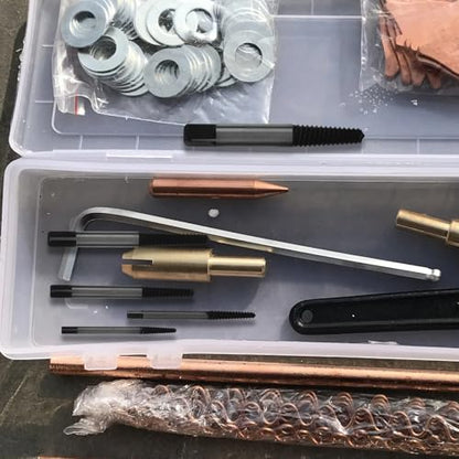 INOOMP Screw Extractor Set for Removing Broken Stripped Damaged Screws Carbon Steel 5pcs Bolt Extractor Kit with Versatile Applications for Automotive Repair