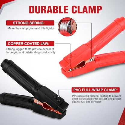 Nilight Jumper Cables for Car Battery 1 Gauge 30 FT Booster Cable Heavy Duty 900 A CCA with Carrying Bag Jump Start Emergency Kit Pickup Truck RV Vans SUV - size: 1 Guage 30 FT