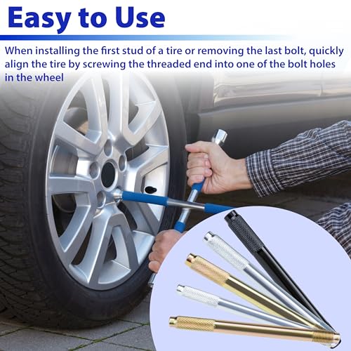 10 PCS Automotive Wheel Alignment Tool, Car Tire Alignment Stud Pin Kit | Steel Alloy Lug Bolts Mounting Tools for Mechanics, Positioning Balancing Tools for Changing Tires on Cars with Lug Bolts