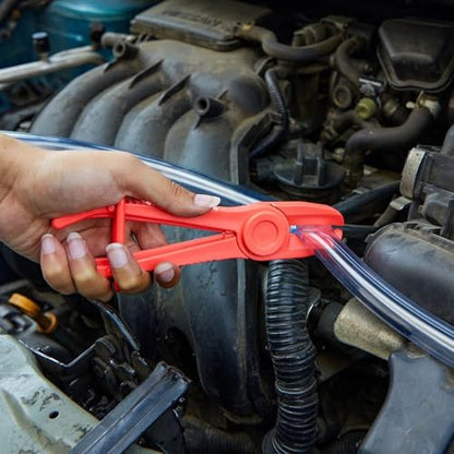 6 PCS Fuel Line Pinch Off Pliers, Hose Pinch Off Pliers Set, Non-Marring Fuel Line Clamp Pliers for Automotive Flexible Hoses, Gas Lines, Brake, Fuel Lines, Coolant & Radiator