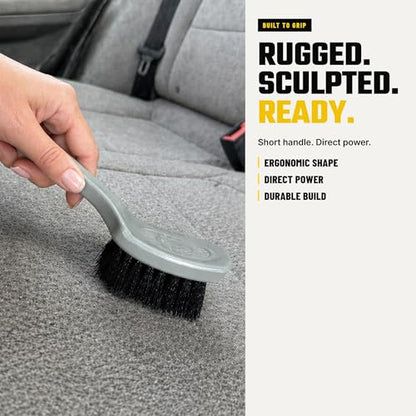 Chemical Guys, The Nifty Interior Detailing Brush 2 Pack, Soft Bristle Cleaning Tool for Car Vents, Dashboards, Steering Wheels, Door Panels, Cup Holders, Auto Interior Detail Brush Set - Grey - size: 2 Pack