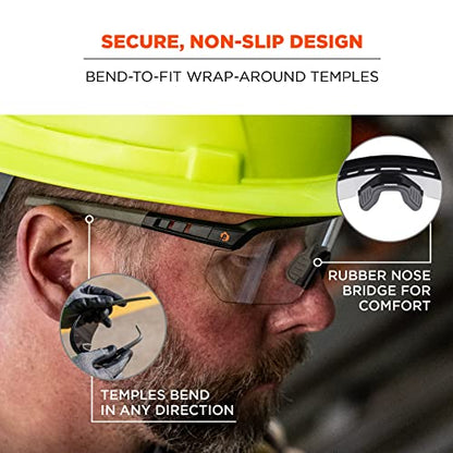 Ergodyne Unisex Skullerz Aegir Anti-scratch & Enhanced Anti-fog Safety Glasses - color: In/Outdoor Lens