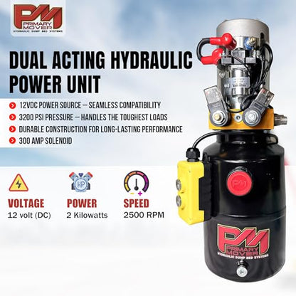 Hydraulic Trailer Jack (24,000 lb) Power Jack 12K x 2 Double Acting, Lift Trailer Jack Stand & Hydraulic Power Unit (24k Jack Kit Bolt On) PFJ-2-MB-K - style: 24k Jack "Bolt On"