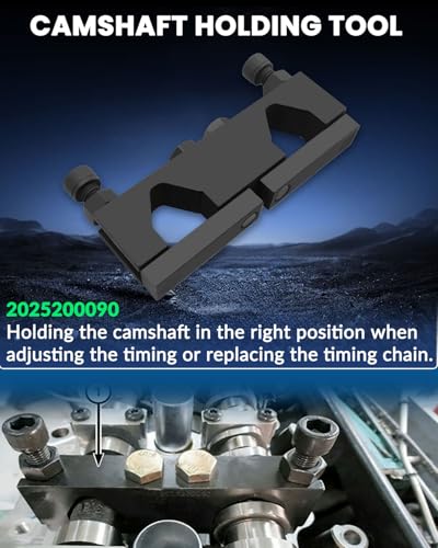DPTOOL Camshaft Phaser Timing Chain Tool Kit Camshaft Holding Tool Crankshaft Pulley Wrench Compatible with VW Jeep Chrysler Dodge 3.6L VVT Pentastar Engine 2011-2019 Replace 10200A 10202 10369 10198A - size: 9PC
