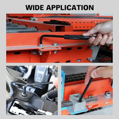 ELEAD 15-Piece Metric Hex Key Allen Wrench Set with Extension Bar, 1.27-10 MM, Long Arm Ball End Design, Heat-Treated S2 Steel - style: 15PCS Metric