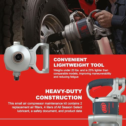 Ingersoll Rand 2850MAX 1" Air Impact Wrench, 2,100 ft-lbs Max Torque, D Handle - style: 2850MAX Standard