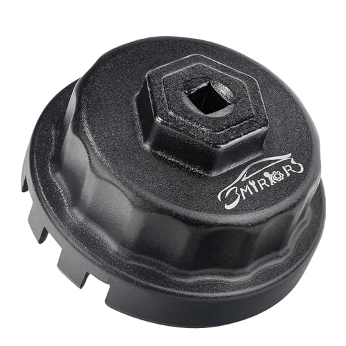 3mirrors Oil Filter Wrench Oil Filter Removal Tool Compatible with Toyota Lexus Scion RAV4 Camry Tundra Highlander Sienna Prius 2.5-5.7L Engine with 64mm Cartridge Style Oil Filter System