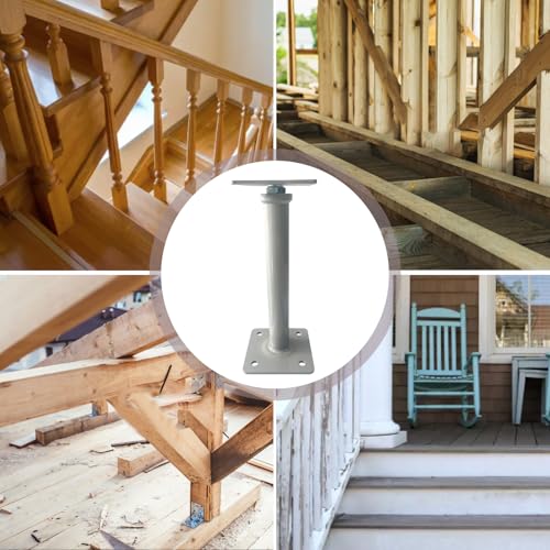 4 PCS Floor Jacks,House Jacks for Leveling,Adjustable Jack Post 11.8" - 16" Height Range,8800 lbs Height Capacity(Each),Screw Pole Jack,Basement Floor Post for Stairs, Porches, Roof Beams