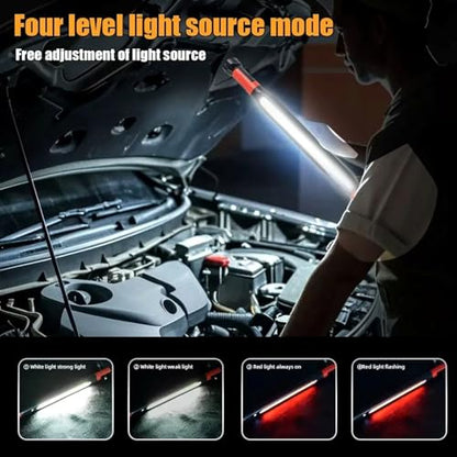 Sorandy Magnetic Under Hood Light, 1200LM USB Rechargeable Work Light, 360 Flexible Neck with Bright Output, Ideal for Car Repair Garage Automotive Mechanics