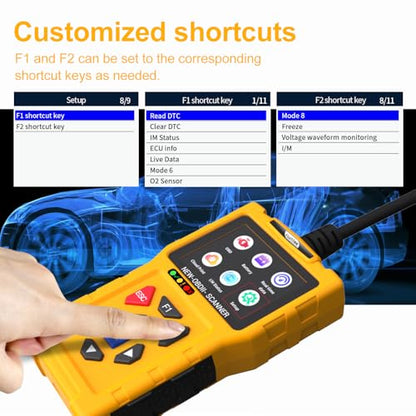 T600 OBD2 Scanner – Check Engine Light Code Reader, Read & Clear Fault Codes, Battery Test & Live Data, 50,000+ DTCs, I/M Readiness, Cloud Print, for 1996+ OBDII Vehicles