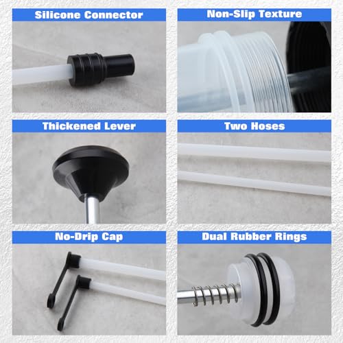 Fluid Extractor 500cc Oil Extractor Pump Fluid Pump for Automotive Applications, Fluid Syringe Pump Manual Suction Vacuum Fuel Car Transfer Siphon Pump for Cars Brake Fluid Removal Oil Change - size: 500CC