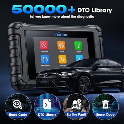 4 Systems OBD2 Scanner UR600 ABS SRS Engine Transmission Car Code Reader with 50 Services Bidirectional Test of 4 Systems Battery Test ECU Coding Diagnostic Scan Tools Lifetime Free Upgrade