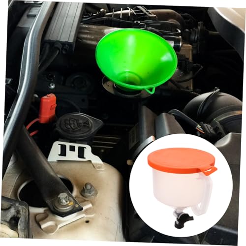 INOOMP Coolant Funnel Kit with Valve Spill Auto Radiator Filling Plastic Oil Funnel Kit for Car Models Easy Operation for Clean Coolant Handling