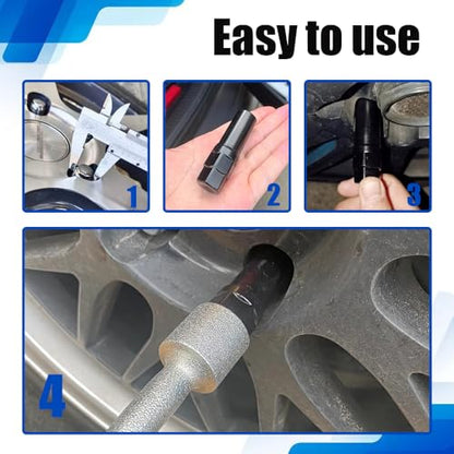 7 Spline Lug Nut Socket, Wheel Lock Key Replacement for Aftermarket 7 Spline Lug Nut, Drive Tuner Replacement Socket Key Tool Compatible with 19mm 3/4" 21mm 13/16" Hex Socket Wrench (7 Spline)