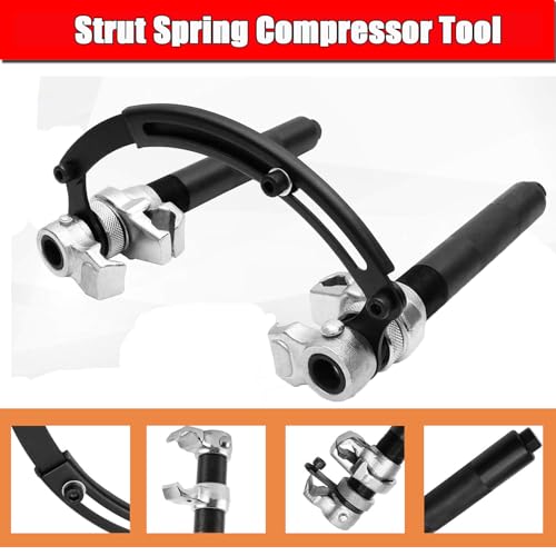 altivox 3-Piece Heavy Duty Coil Spring Compressor Tool Kit – 2200 lbs Capacity – Compatible with Macpherson Strut Repairs, Includes Jaws & Holder