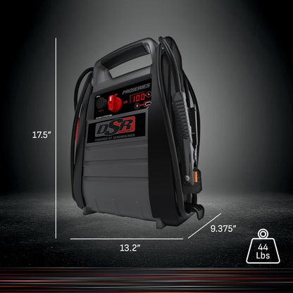 Schumacher Electric DSR ProSeries Car Battery Jump Starter - 4400 Peak Amp 12V/24V Car Starter, Jump Box & Portable Power Station - Digital Display, Heavy-Duty Booster Cables - DSR166 - style: 12/24V 4400 Peak Amp
