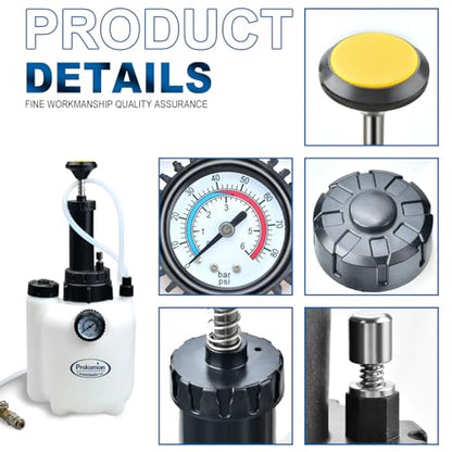 3 Liters Fluid Transfer Pump Tool with 13pcs ATF Adapters,Transmission Fluid Pump for Automotive Oil Filling Filler System,Manual ATF Fluid Transfer Pump for Oil - color: blue