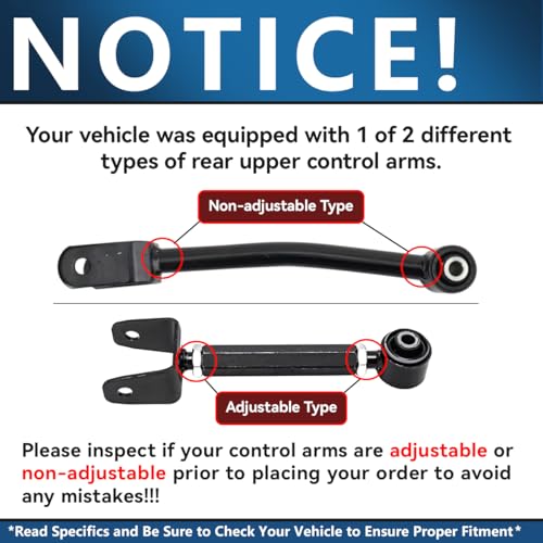 Detroit Axle - Rear 4pc Control Arm Kit for 2011-2014 Chrysler 200 Dodge Avenger 2011-2020 Journey, 2 Upper Lateral Links 2 Lower Forward Control Arms Assembly 2012 2013 Replacement - size: 4C48158/4PC