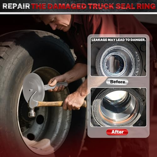 BILITOOLS Truck Hub Seal Installer Kit, Heavy Duty for Class 7 & Class 8 | Bearing Race and Seal Driver Set, Seal Installer Kit, Portable Storage Case