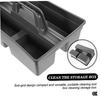 Uonlytech Portable Hand-held Cleaning Tool Organizer for Home Sturdy Storage Box with Handle for Cleaning Supplies and Car Repair Tools for Kitchen Bathroom and Pantry Organization