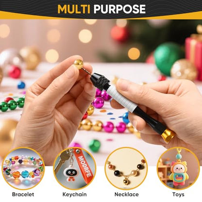 Pin Vise Hand Drill Manual With 22pcs Micro Drill Bits Set | 0.6mm-2.5mm Craft Mini Drills, Ergonomic Grip, Secure 3-jaw Chuck Prevent Slippage, Great for Jewelry, Models & DIY
