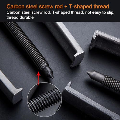 Two Jaws Bearing Puller/Remover, Adjustable Two Jaw Puller Tool, Bearing Puller Tool, Carbon Steel Pump Pulley Remover (8 inch)