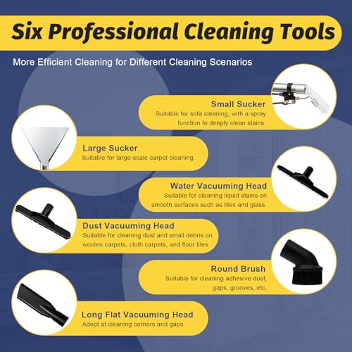 Commercial Carpet Cleaner 40L Multi-Purpose Carpet Extractor Upholstery 3 in 1 Portable Carpet Cleaner Wet Dry Vacuum Cleaner Floor Cleaning Machine - size: 40L Carpet Cleaner