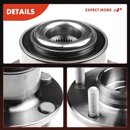 A-Premium 2 x Front Wheel Bearing and Hub Assembly with 5-Lug Compatible with Mazda 3 2004-2005
