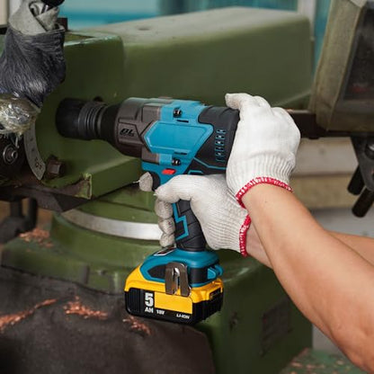 1100 ft-lbs(1500Nm) maximum torque, 20V 3/4 inch cordless impact wrench-brushless, 4-speed adjustment, automatic start and stop.(Host only/Without battery). - size: 3/4 1500Nm