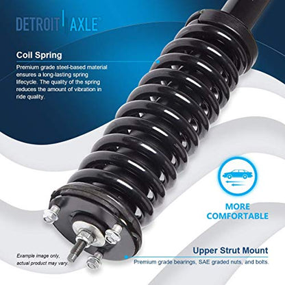 Detroit Axle - 2 Front Struts for 1995-2004 Toyota 4WD Tacoma | 1998-2004 Tacoma 2WD PreRunner - Exc. Crew Cab Complete Struts w/Coil Spring 1996 1997 1999 2000 Replacement Strut Shock - size: 171352L_171352R-DA/PAIR