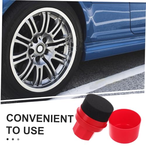 Cabilock Car Tire Shine Applicator Sponge Set High Density Waxing Foam Brush for Auto Detailing Handheld Tire Polish Pad Suitable for Car Wash Accessories and Automotive Cleaning
